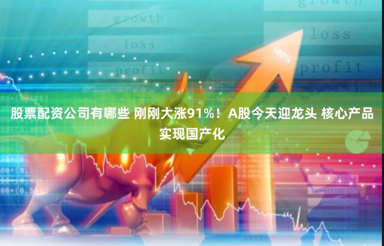 股票配资公司有哪些 刚刚大涨91%！A股今天迎龙头 核心产品实现国产化