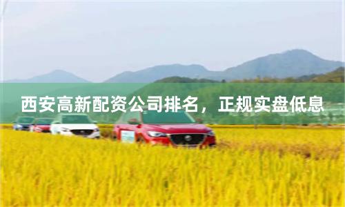西安高新配资公司排名，正规实盘低息